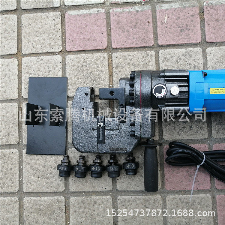 CH-80冲孔机钢板槽钢角钢冲孔机厂家便携式液压冲孔机