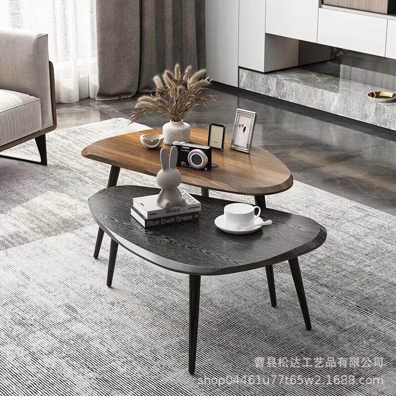 北欧轻奢小户型客厅茶几简约现代家用组合小桌子酒店创意沙发边几
