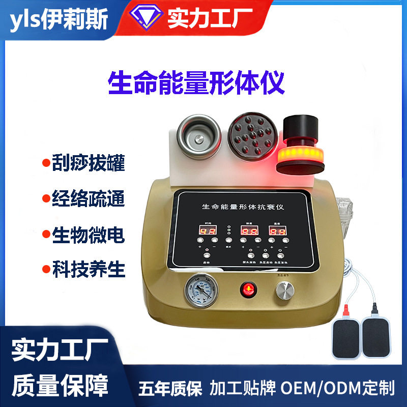 生命能量仪形体养生EMS生物微电砭石刮痧按摩疏通经络全身多功能