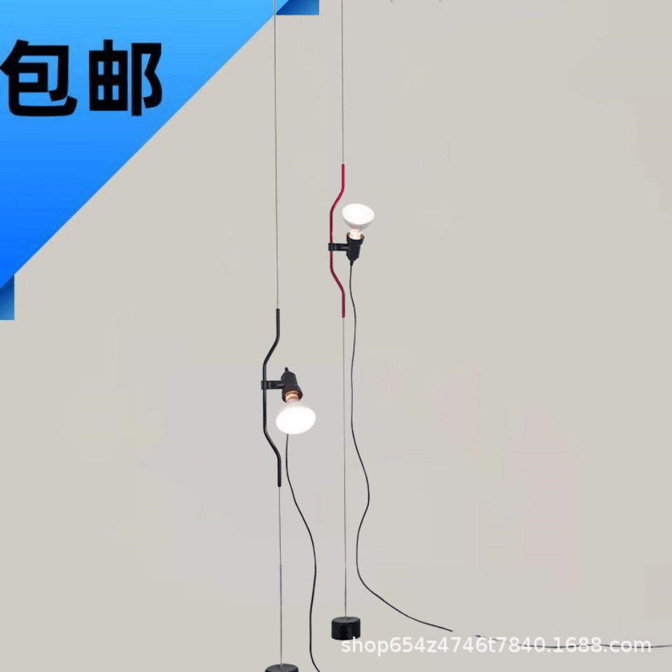 意大利可调节高度落地小吊灯客厅卧室床头画廊沙发旁展厅装饰灯具