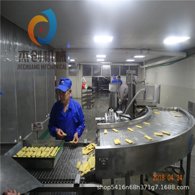 竹夹鱼排上屑机 一机多用竹夹鱼排上浆机 鳕鱼上浆裹糠设备
