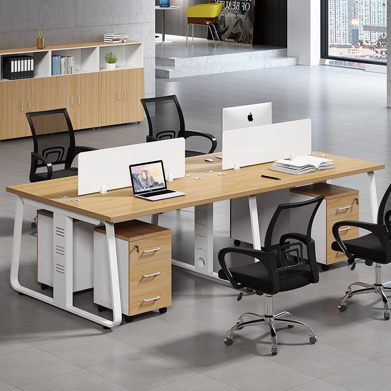 职员办公桌椅组合家具简约现代4-6多人位电脑隔断工位屏风职员桌