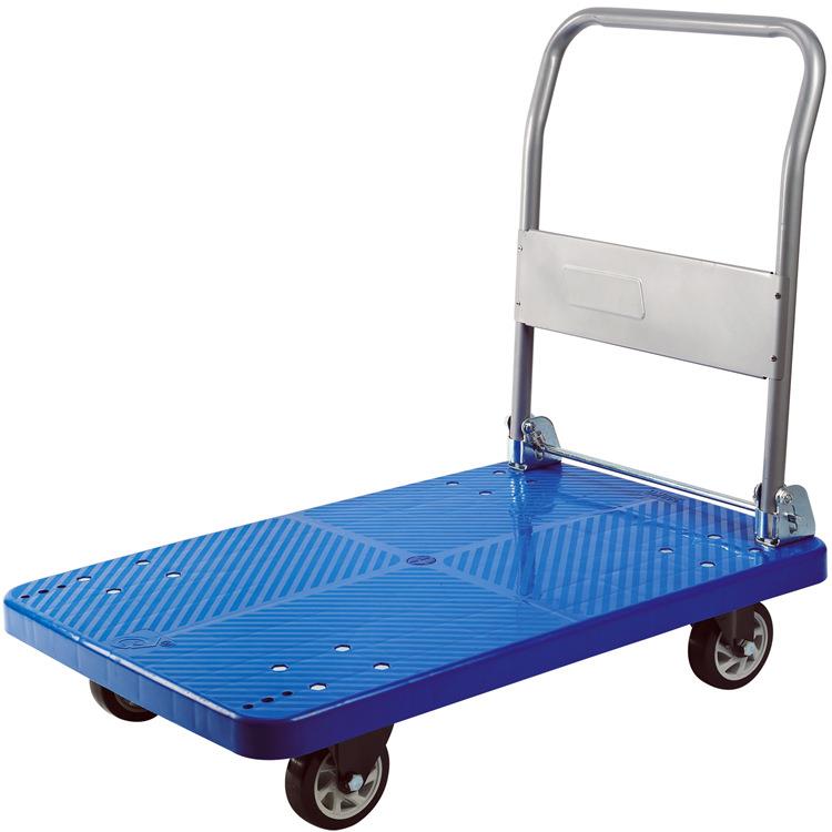 70*50手推车折叠塑料平板车四川成都手推车仓库拉货搬运90*60推车