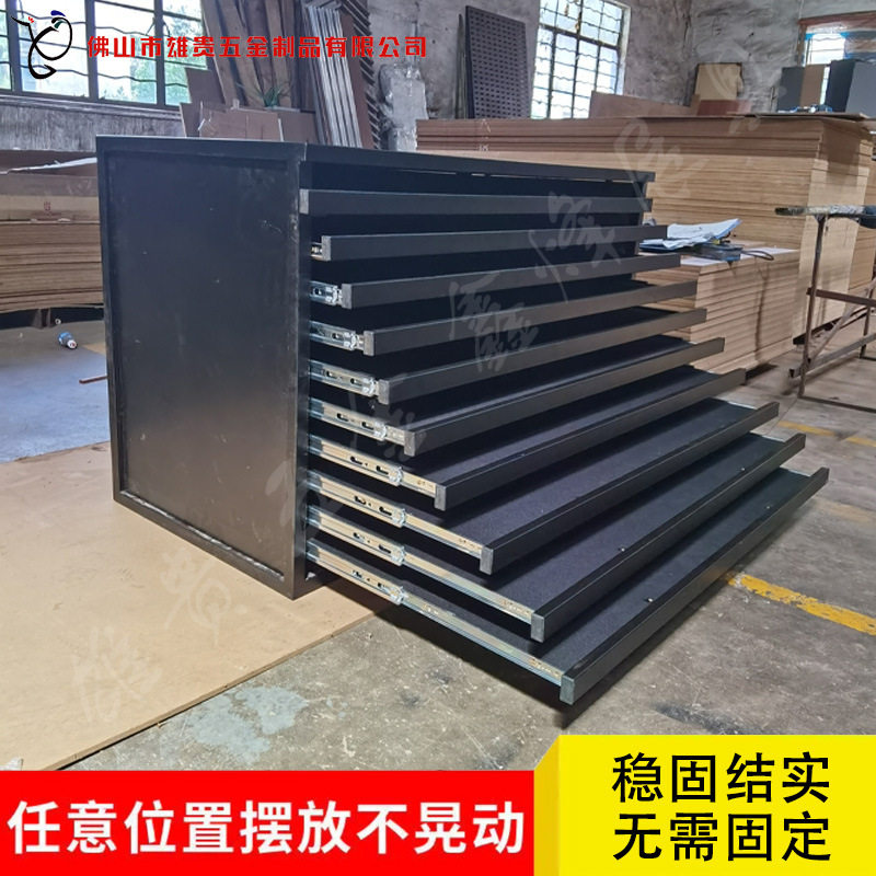 岩板展示柜地砖中岛展台抽屉式样板架涂料色板展示架抽屉柜