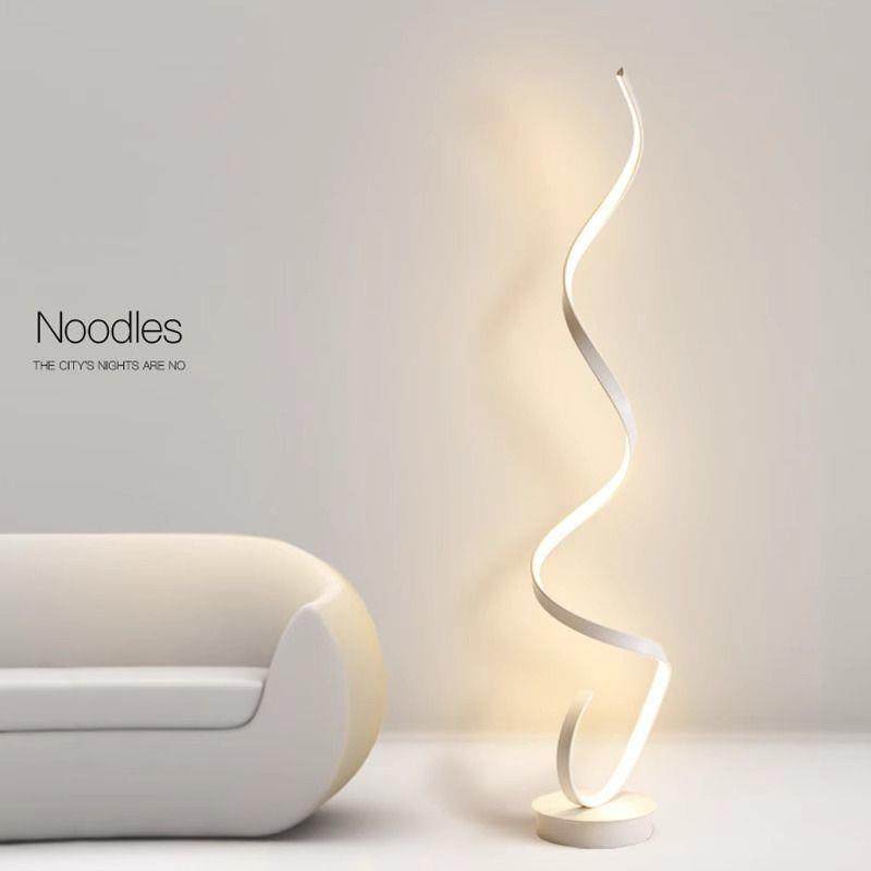 落地灯极简设计感北欧客厅沙发旁边网红墙角全光谱波浪氛围线条灯,智能设备,其他智能设备,淘宝优惠券,粉丝福利购,淘宝优惠卷