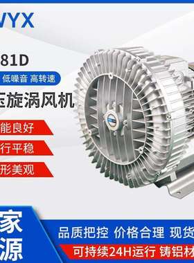 RB-81D-3漩涡气泵高压漩涡气泵7.5KW真空漩涡气泵漩涡高压气泵