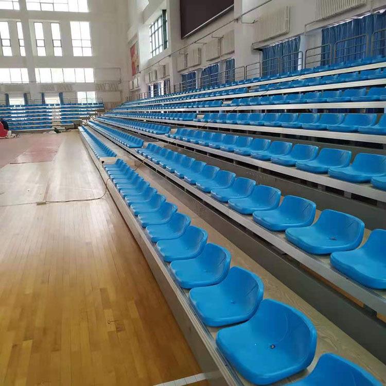 常丰体育供应折叠式电动伸缩座椅活动看台移动看台低靠背座椅