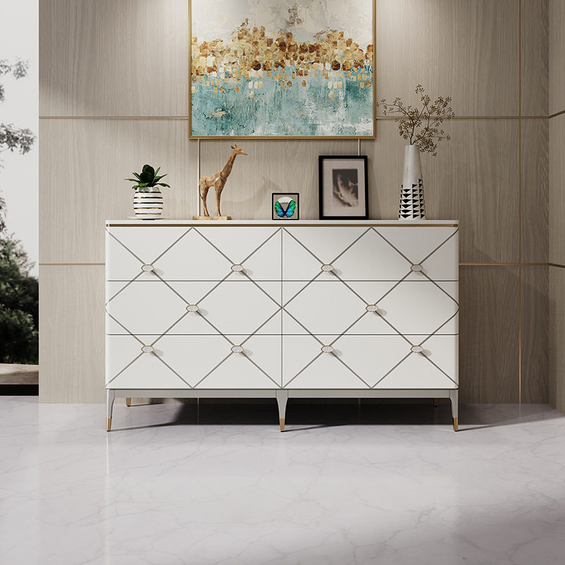 美式轻奢风斗柜入户门厅玄关柜Bangor实木高档斗橱收纳边柜抽屉柜