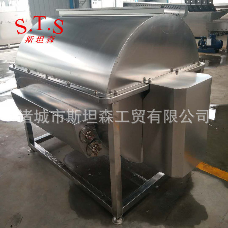 A优质家禽烫毛机不锈钢材质自动翻转家禽烫毛机鸡鸭鹅浸烫池
