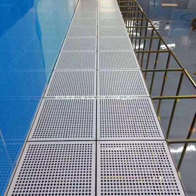 全钢防静电通风地板加强型通风口高架地板架空孔制PVC抗静电地板