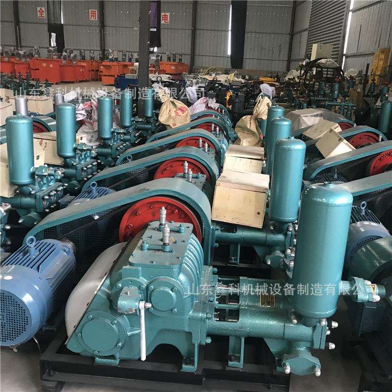 卧式三缸水泥砂浆注浆机BW250活塞式泥浆泵高压调速注浆机