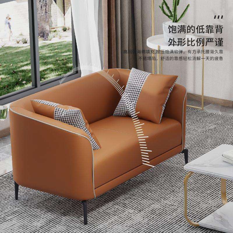 沙发客厅现代轻奢免洗科技布双人三人小户型公寓出租房网红款沙发