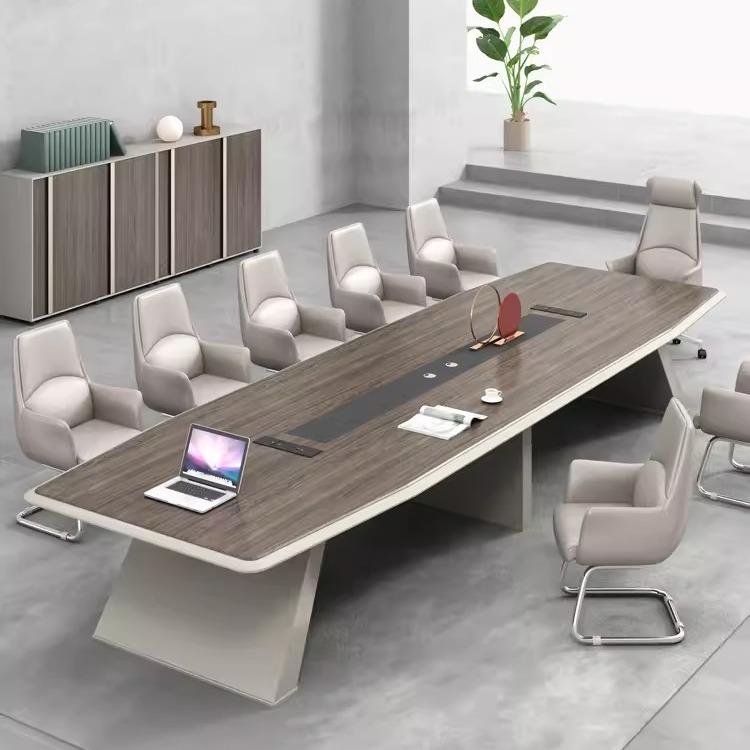 办公家具会议桌长桌简约现代会议室办公室接待桌轻奢办公桌椅组合