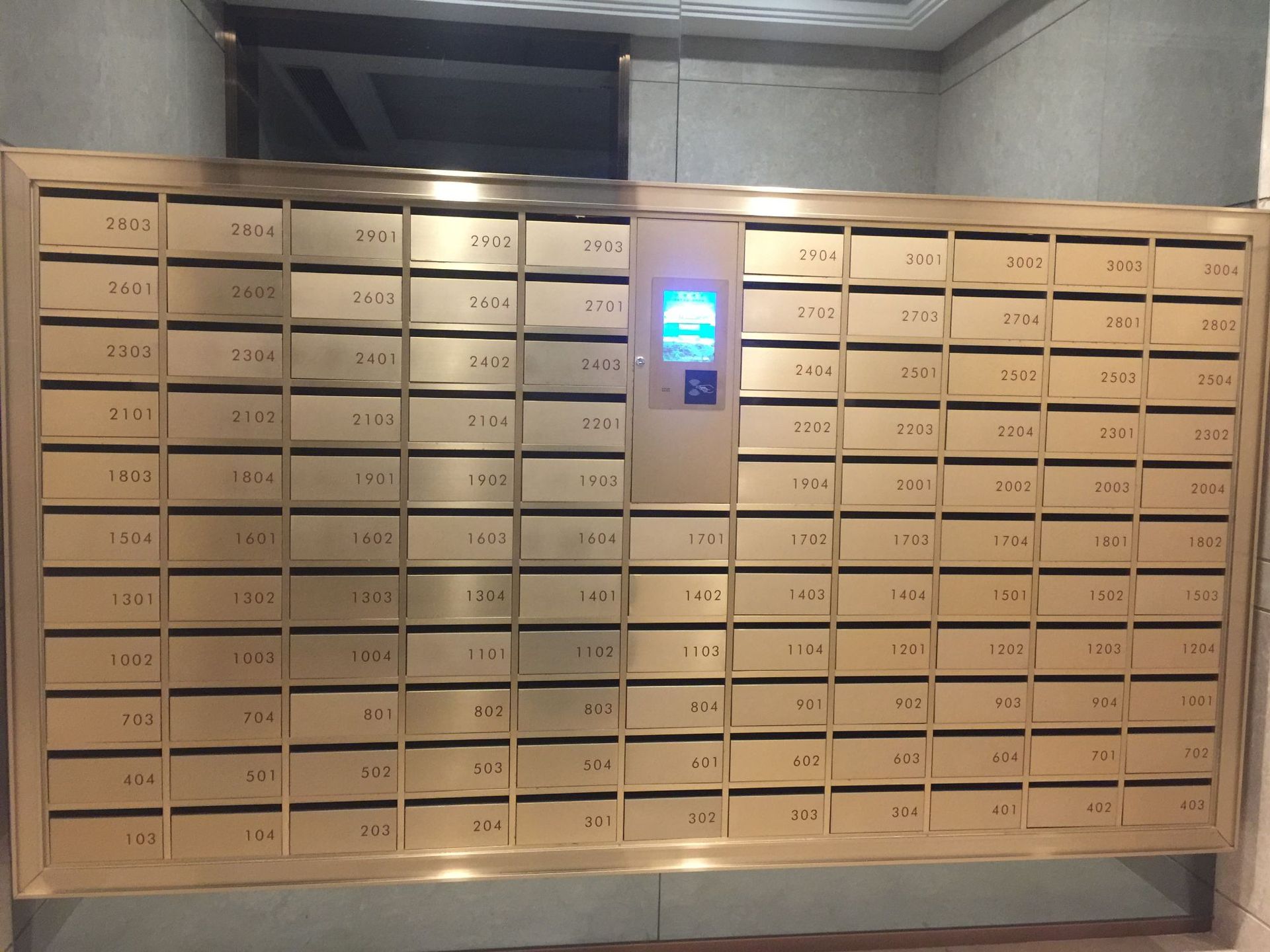 厂家加工可改不锈钢智能信报箱 联网智能信报箱 人脸寄存信报箱