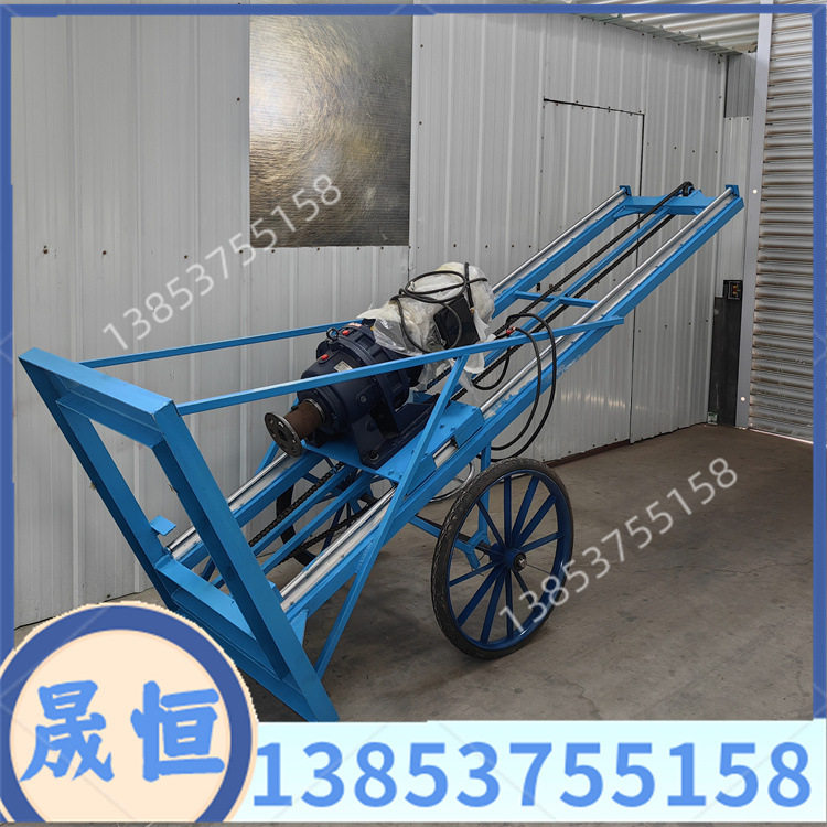 立柱光伏引孔机380/220V电动手推式打桩机支架地基房屋打桩机