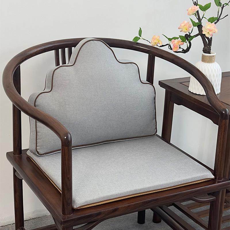 靠山枕云朵办公室靠背坐垫新中式纯色太师椅靠枕可拆洗沙发垫定制,居家布艺,椅垫,淘宝优惠券,粉丝福利购,淘宝优惠卷