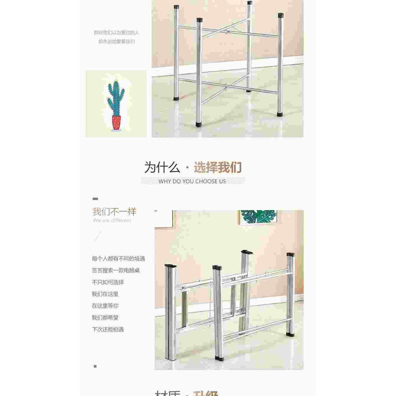 大简易圆桌架可折桌叠铁艺桌腿支架桌脚餐桌210折叠伸缩定桌架脚 商业/办公家具 台脚台架/家具支架 原图主图