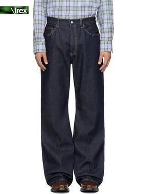 IREX 原牛深蓝色2021M复古经典宽松牛仔裤高街直筒Cleanfit长裤