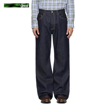 IREX 原牛深蓝色2021M复古经典宽松牛仔裤高街直筒Cleanfit长裤