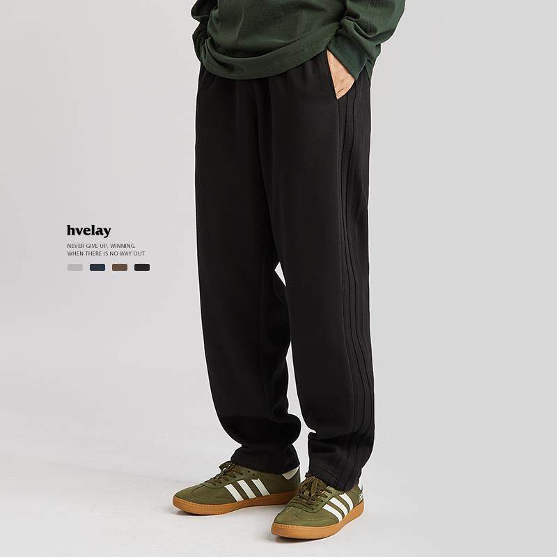 hvelay美式重磅运动休闲卫裤男款春秋复古潮牌百搭宽松直筒休闲裤
