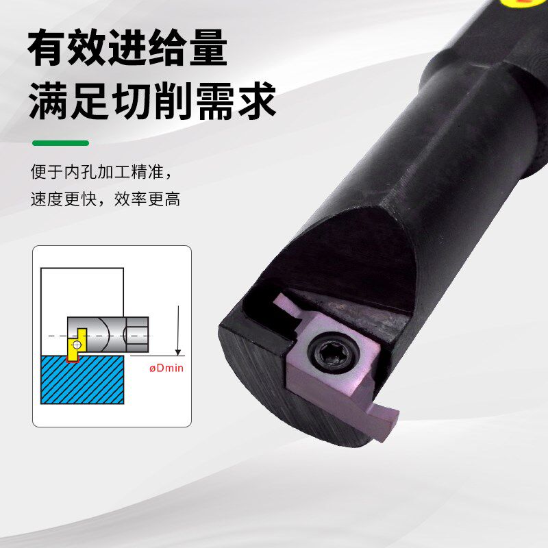 数控车床小孔内槽刀杆内孔切槽车刀杆SIGER0808A/1010B/1210B-EH