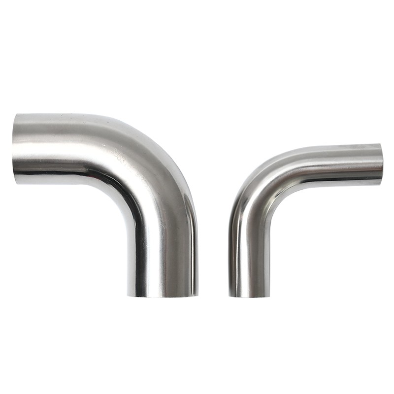 304/316L不锈钢卫生r级加长焊接90度弯头 加长型弯头 19-102