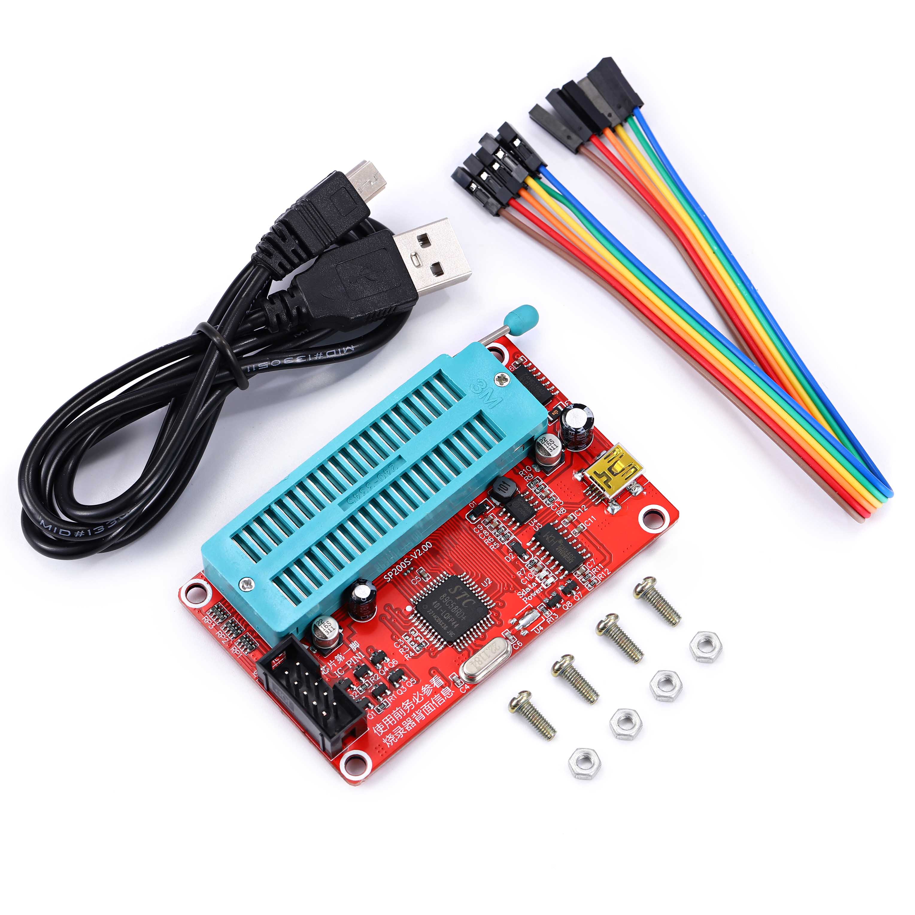 51单片机编程器STC烧写器AT89C52/C2051/24/93烧录器51芯片下载器