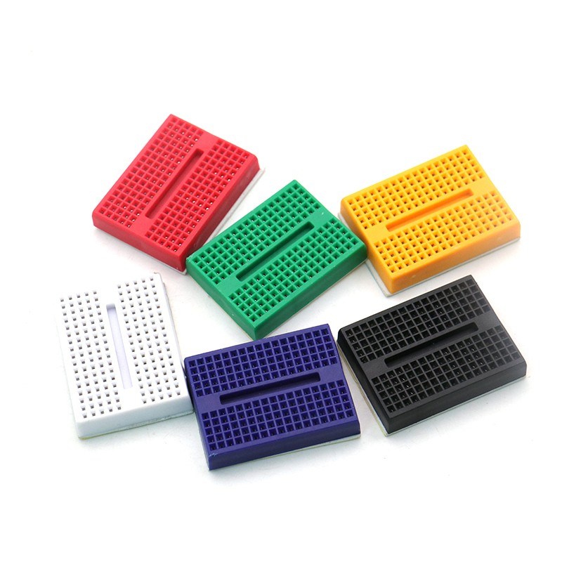 SYB-170 迷你微型 小板面包板 实验板 电路板洞洞板 35x47mm 彩色