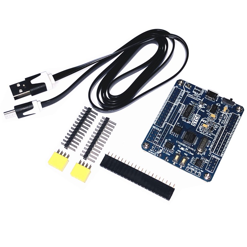 STC8A8K64D4单片机开发板系统板 51学习板 代替STC8A8K64S4A12