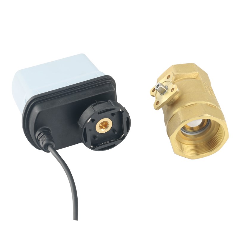 方威FVQ8021黄铜电动球阀两线断D电覆位常开/闭代替电磁阀三线二