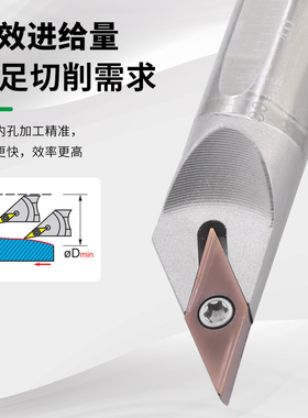 数控钨钢合金内孔车刀杆C05H/C06J-STUBR/STUBL06抗震高速钢车刀