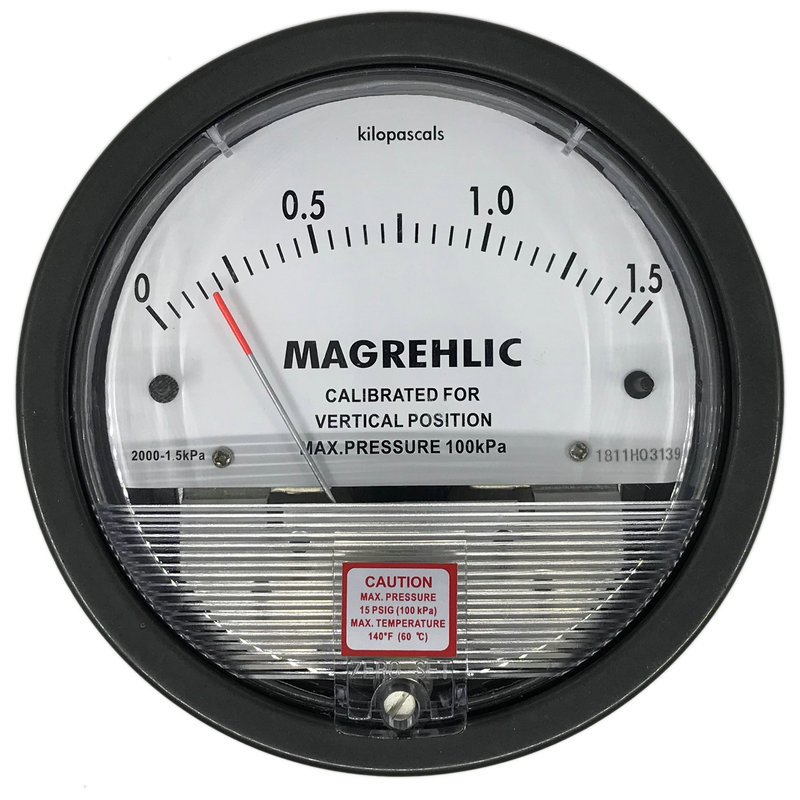 德威尔型压差表TE2000系列0-60/500pa1kpa压差计Magnehelic压差计