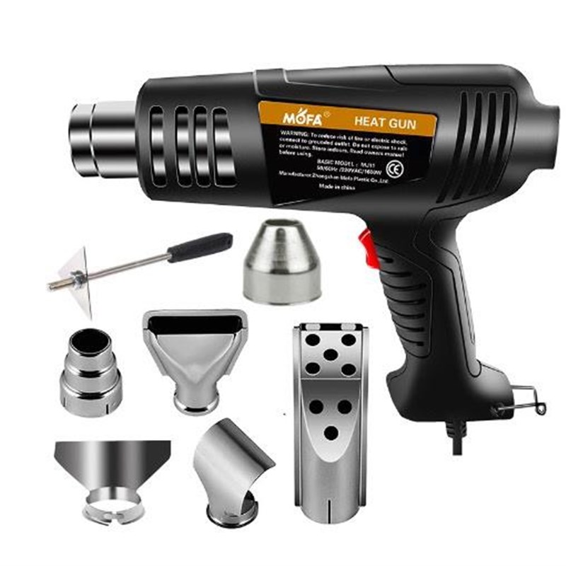 110v出口小家电热风枪数显工业级恒温热风机塑料焊枪汽车贴膜烤枪