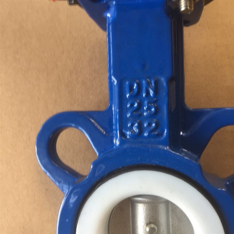 手柄对夹蝶阀DN15/DN20/DsN25/DN32不锈钢 四氟阀座 2507/1.4529