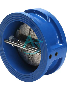 DH77X-16对夹式止回阀蝶型铸铁逆止阀单B向阀DN50 65 80 10015020