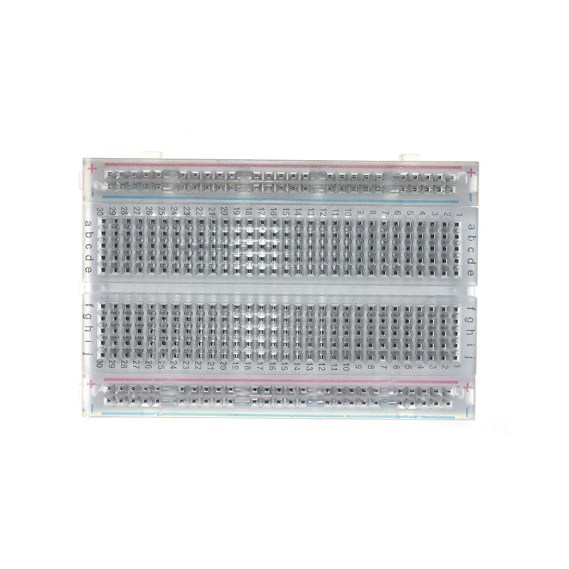 透明 迷你小面包板 400孔 迷你面包板(透明)83X55MM