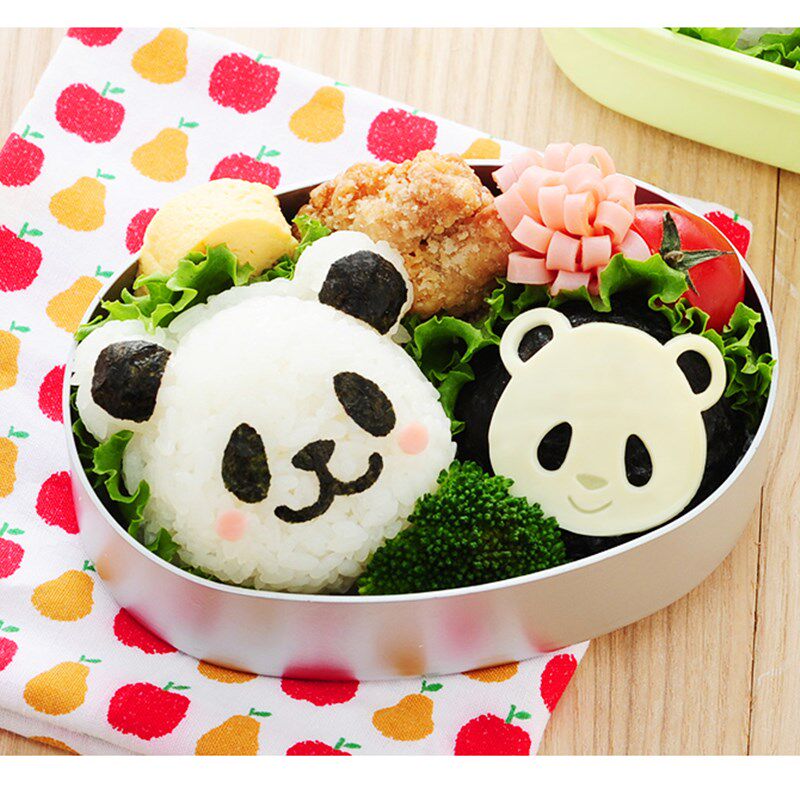 新品米饭团模具可爱熊p猫儿童模具表情模宝宝diy便当卡通辅食模具