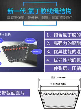极速。联农工业皮带传动V带C2250,1829,1C245,1275,121,146,172,1