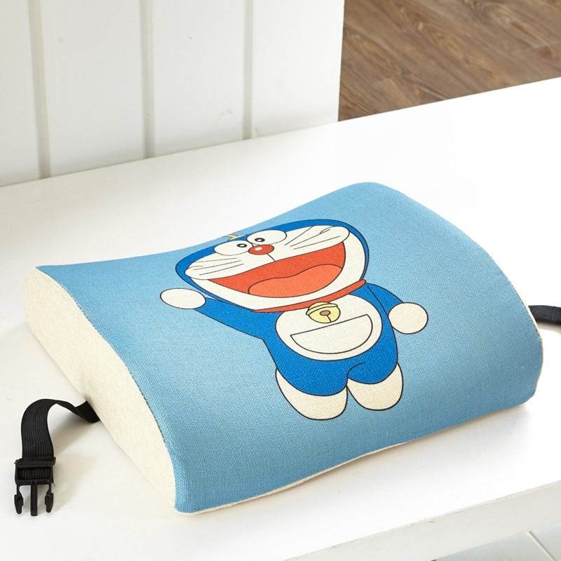 极速卡通记忆棉坐垫靠垫一体护腰舒D适办公室椅子学生腰靠靠背屁