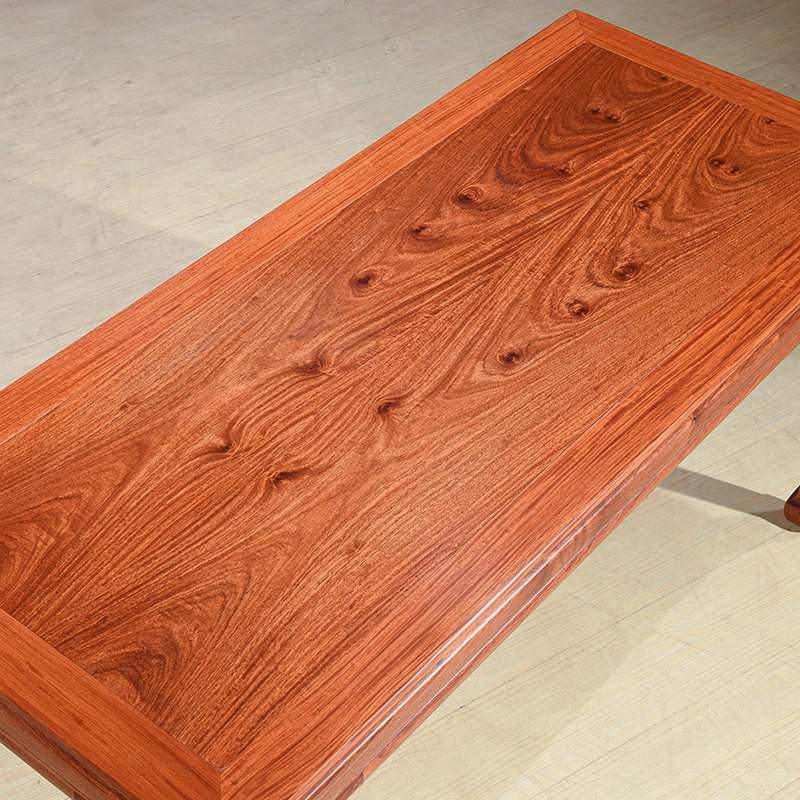 极速晖腾红木罗锅枨办公桌电脑桌办公桌大果紫檀花梨木Z仿古中式