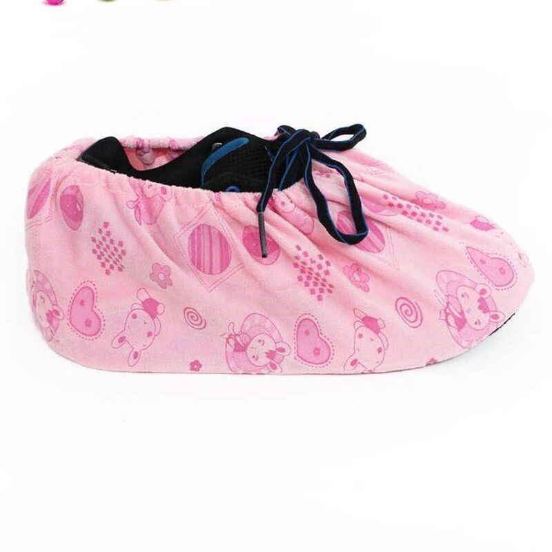 新品计算机房用鞋套学生卡t通绒布加厚防滑儿童幼儿园小学电脑房