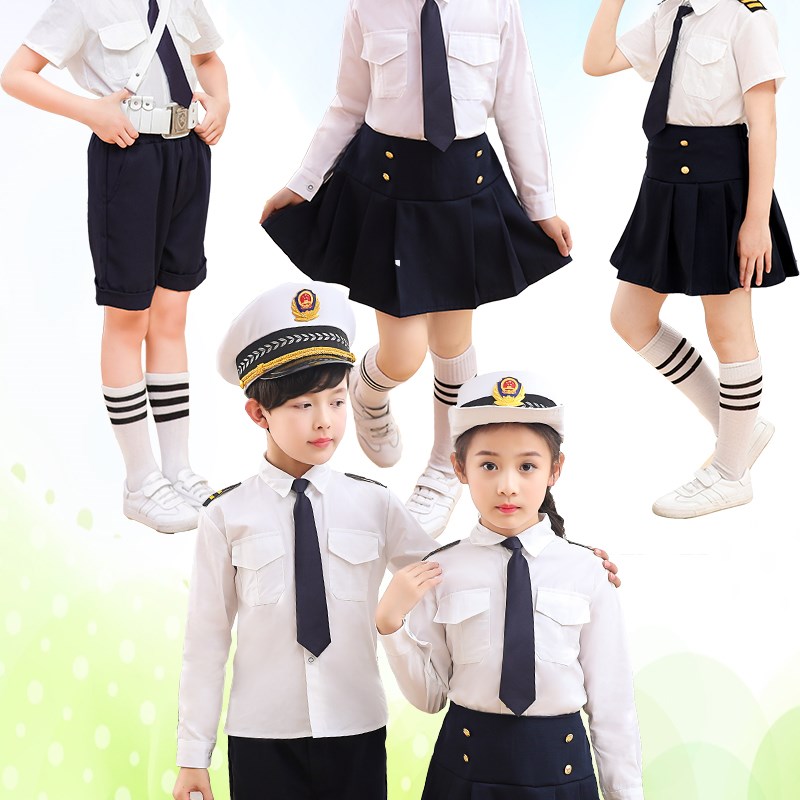 速发六一儿童海军套装表演服小学生合唱校服幼儿园班服水兵服纯棉