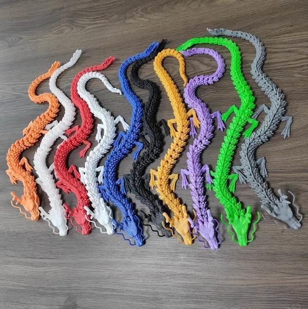 极速龙摆件潮玩造景饰品3D打印龙F关节可动居家汽车饰品生日礼物