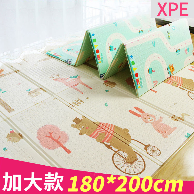 极速宝宝爬行垫加厚家用婴儿爬爬垫可折叠无毒无P味xpe儿童泡沫地