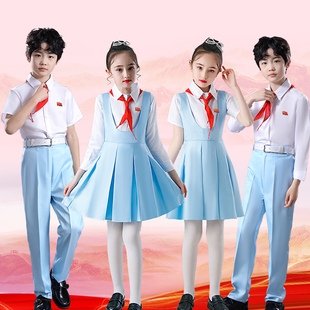 极速幼儿男女童中小学生朗诵演讲红领G巾红歌合唱礼服冯琳同款表