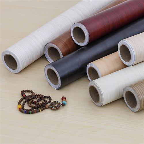 极速家俱衣柜贴纸翻新防潮壁纸木纹壁纸I自粘墙贴仿木装饰卧室柜