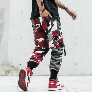 极速Cambouflage Splice joggers pants Men Camo Setwear Mens C
