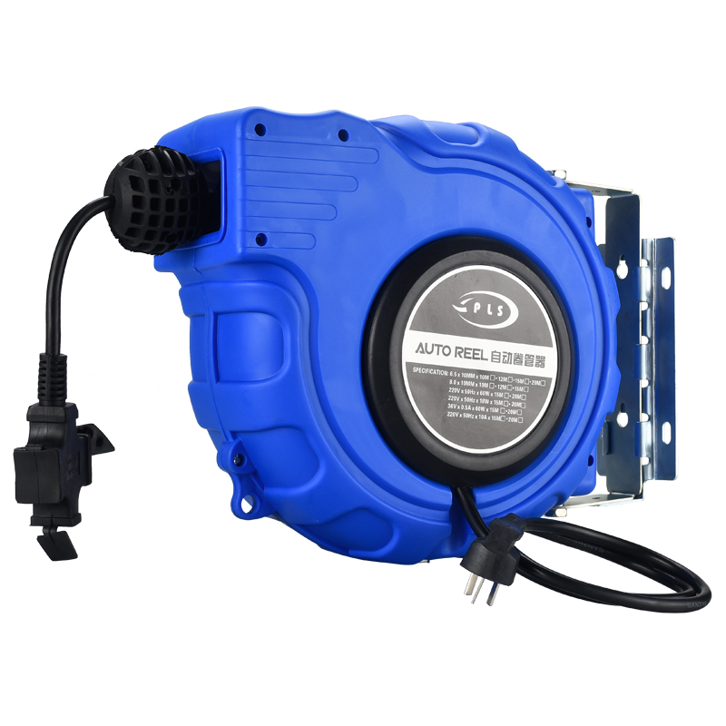 极速新品自动伸缩卷管器电子鼓收缩排插23芯汽O车维修电线绕管器2