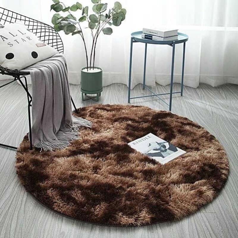 极速Round Carpet Norpdic Ins Style Gradient ColoWrful Rug