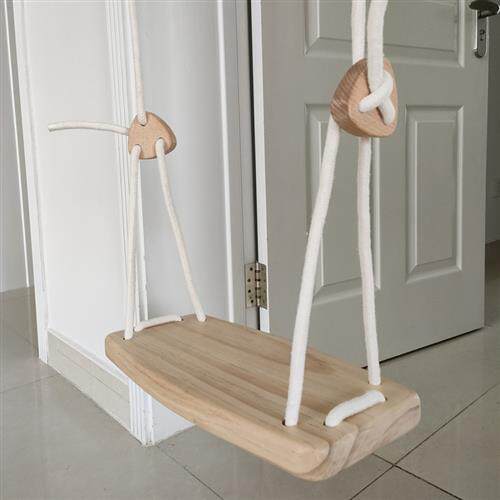 极速儿童室内家用单杠荡秋千宝z宝攀爬架配件松木实木板榉木板秋